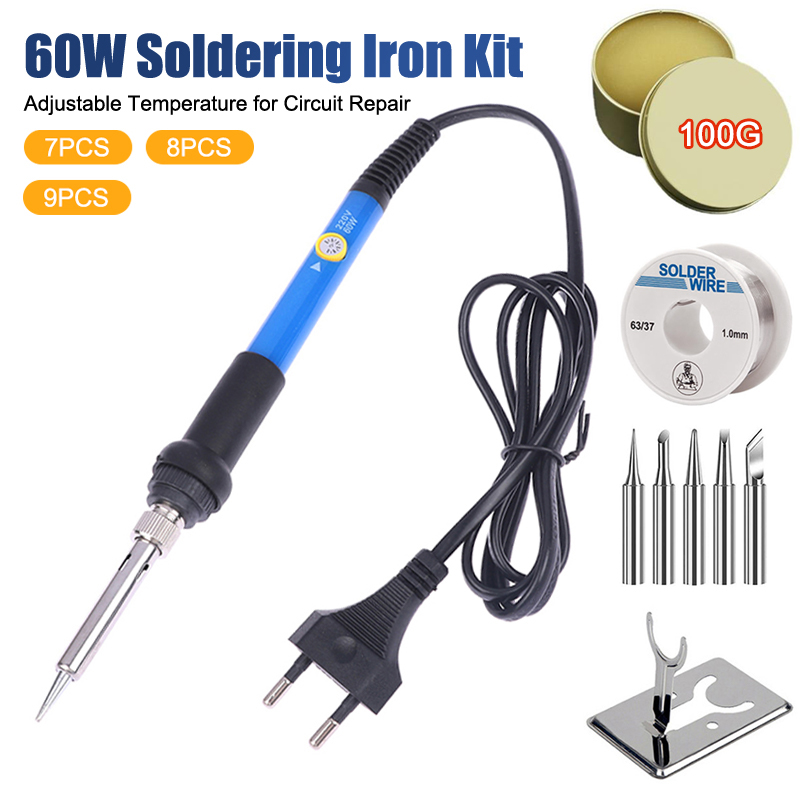 Diy Electronics Soldering Kit - Einstellbare Temperatur 220V 60W Elektrisches Lötkolben-Set
