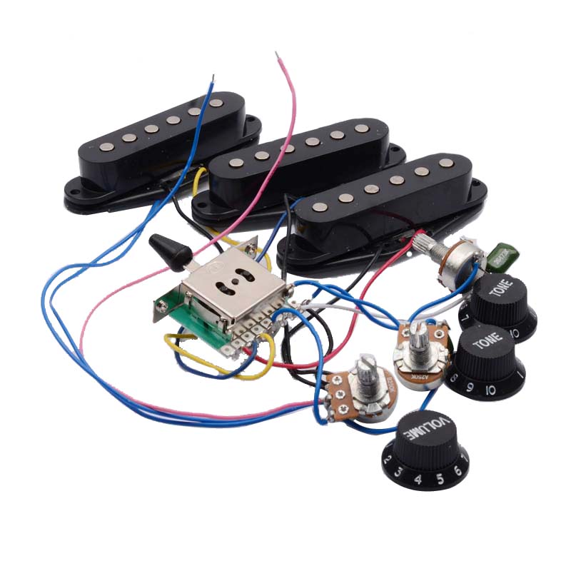 Diy Electric Guitar Electronics - E-Gitarre Pickup Kabelbaum vor verdrahtet 5-Wege-Schalter