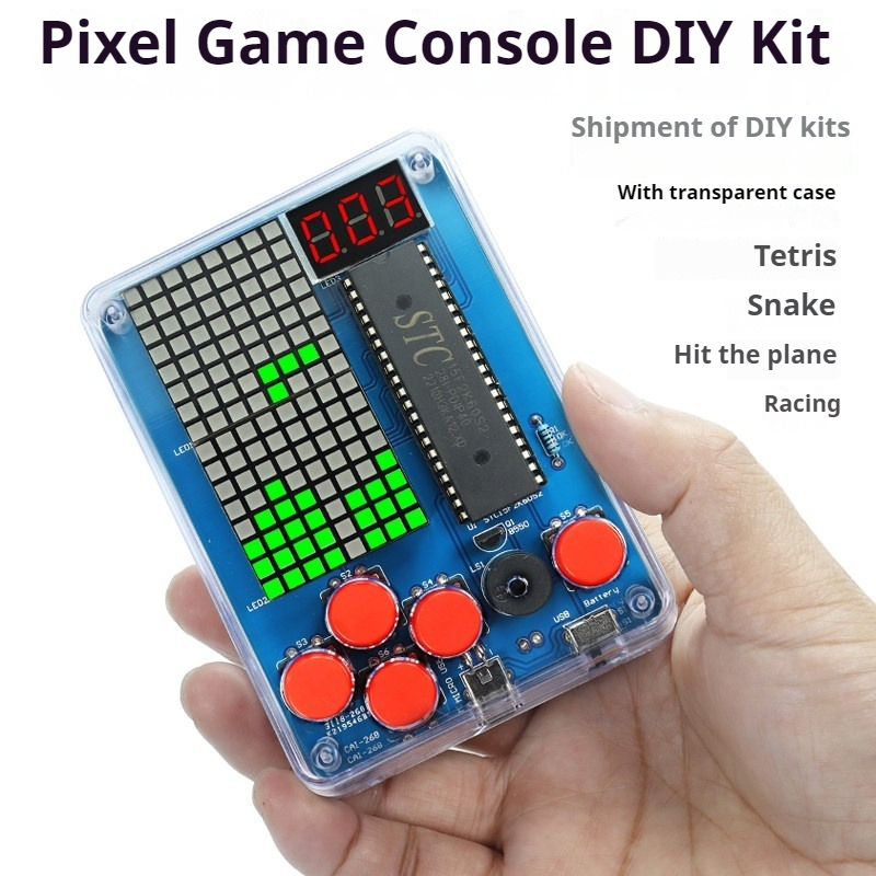 Diy Electronics Game - Pixel Game Machine-Produktionsset, 51, lose Tetris-Teile
