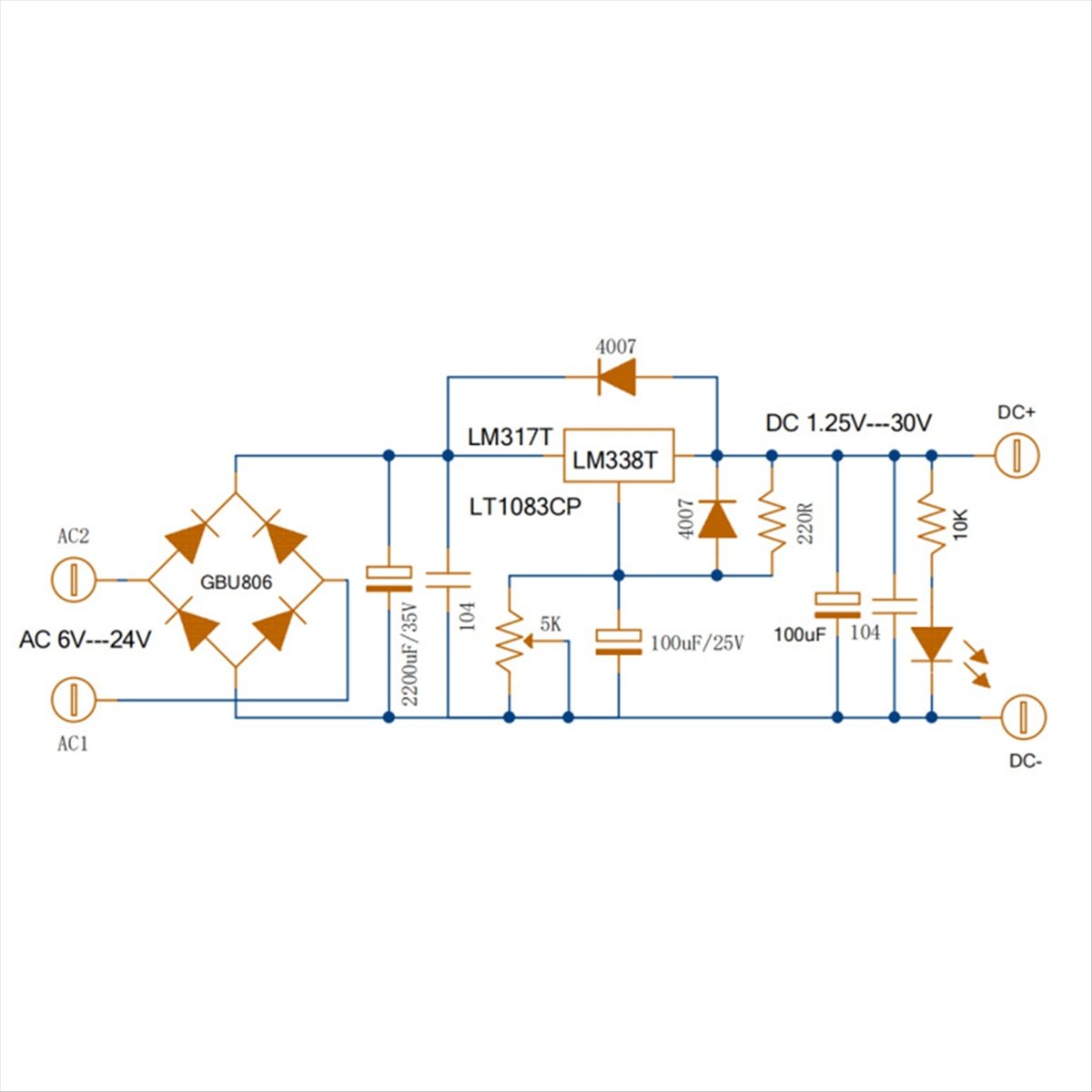Diy Electronics Filament - Delighted – einstellbare linear geregelte Stromversorgungsplatine