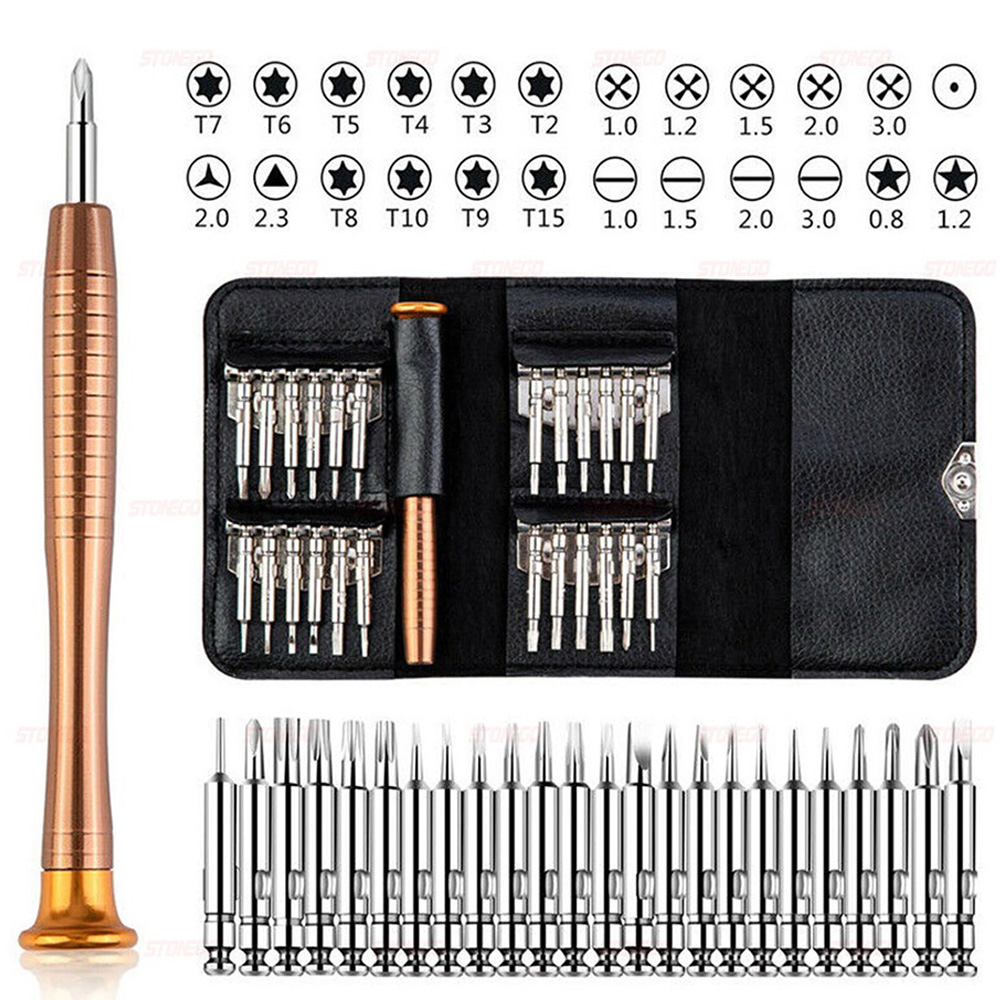 Diy Electronics Game - 25-in-1 Präzisions-Schraubendreher-Set Multifunktionales Torx-Schraubendreher-Bit-Set Reparatur-Werkzeugset für