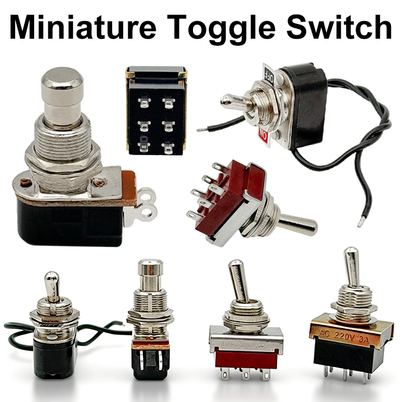 Diy Electric Guitar Electronics - SPST-Kippschalter 12mm Ausschnitt Wippschalter EIN-AUS mit