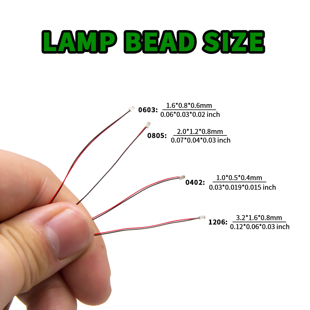 Diy Home Electronics Projects - 10 Stück/Set Micro-LED-Lampenchips 3V Vorgelötet 0402