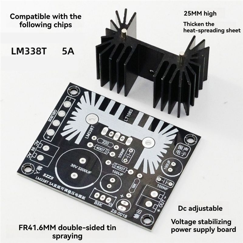 LM338 5A Ausgangsverstellbares – Diy Electronics Filament Bewertung und Preis