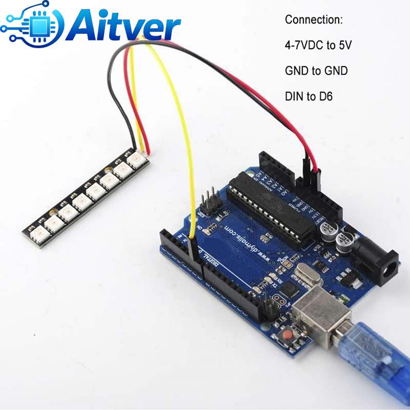 WS2812B 8Bit RGB-LED-Modul, 5  – Diy Electronics Address Bewertung und Preis