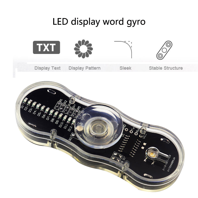 LED Rotate 2-Blatt-Fingerspitz – Diy Electronics News Bewertung und Preis