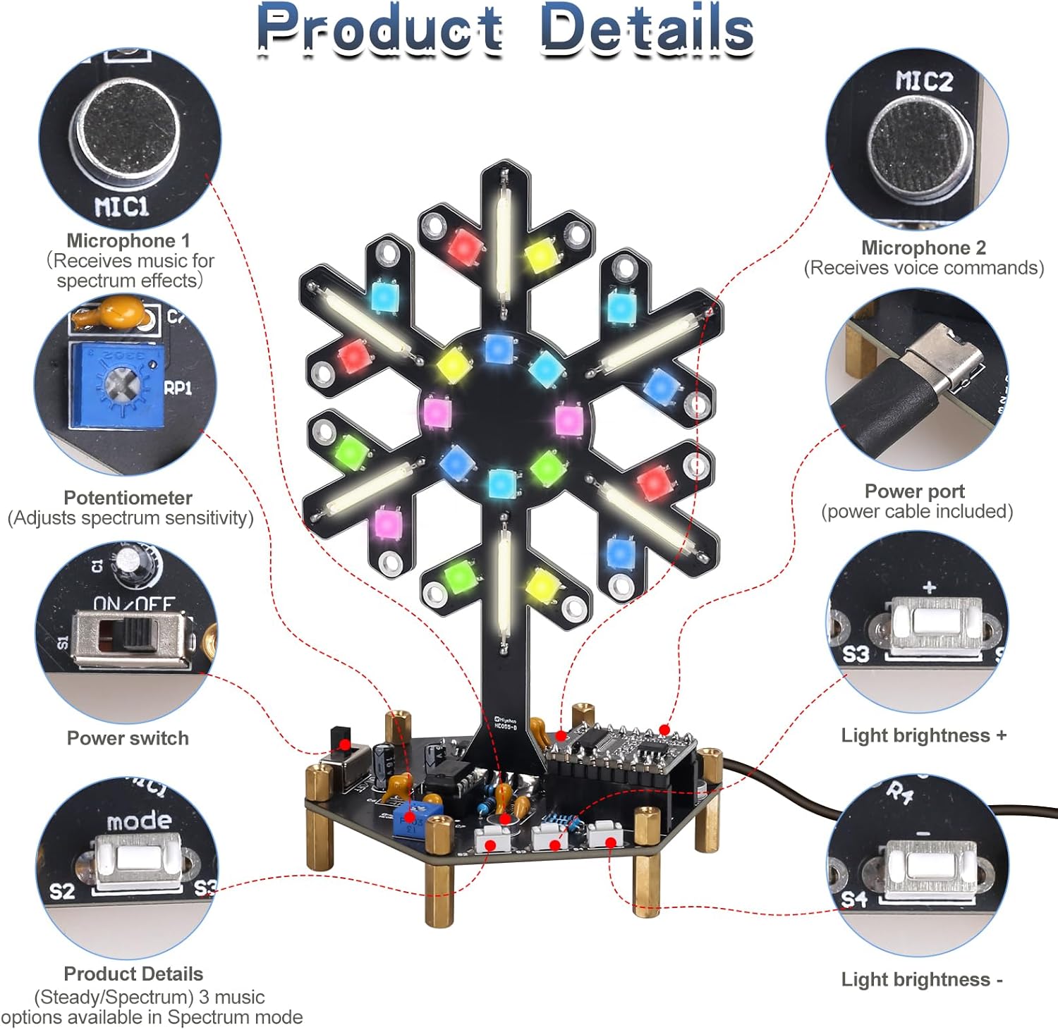 Sprachgesteuertes Spektrum-Lic – Diy Electronics News Bewertung und Preis