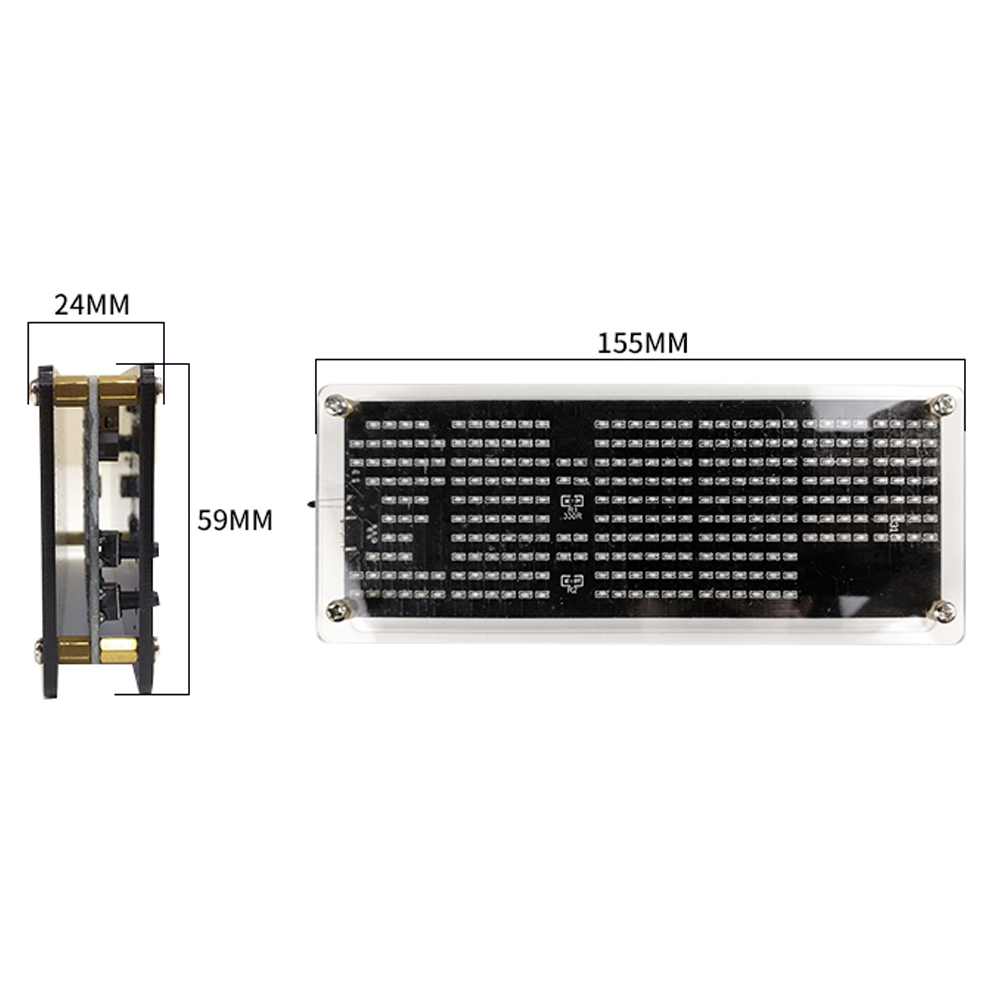 DIY Digital Dot Matrix Uhr Ele – Diy Electronics News Bewertung und Preis