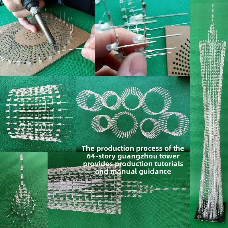 64-Schichten Canton Tower DIY  – Diy Electronics Soldering Kit Bewertung und Preis
